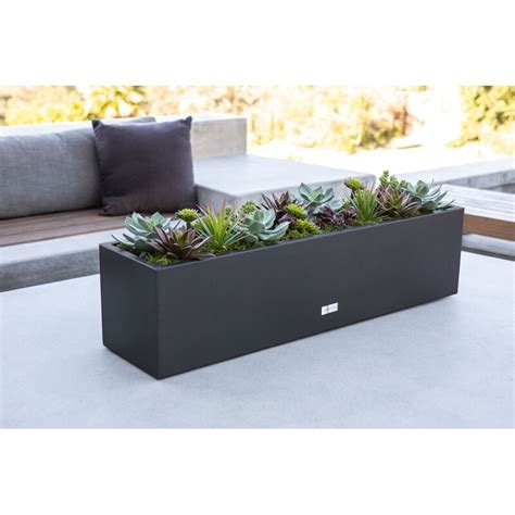 metallic series planter box veradek|Metallic Series Galvanized Steel Planter Box.